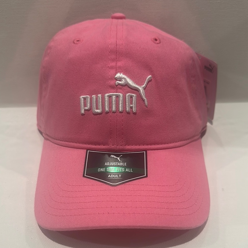 NWT Puma Ladies Pink adjustable back Cap.